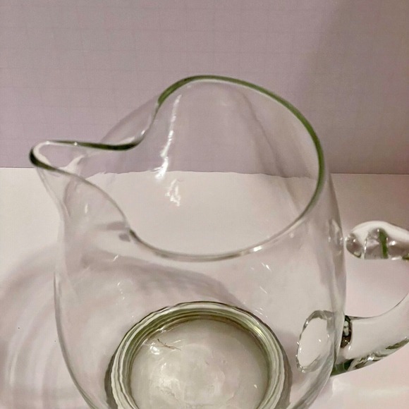 Vintage Watson‎ Clear Glass 6.5" Versatile Syrup Pitcher w/ Sterling Silver Base - Picture 7 of 7